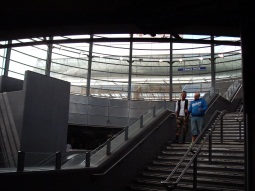 Looking up to the bus station. One of the escalators in the last-but-one photo can be seen on the left