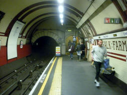 Northbound platform, looking towards the way out