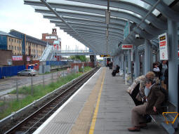 Platform for trains to Beckton