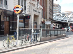 Subway access to the Borough High Street entrance next to Borough Market