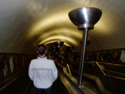 Looking down the escalators (December 2008)