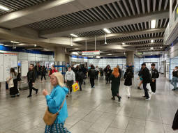 The Underground ticket hall looking towards the Central line