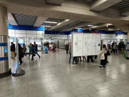 Looking across the Underground ticket hall from one exit to another (plus the lifts to the Northern (left) and Central lines)