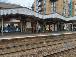 The Overground southbound platform from the northbound