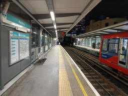 The platforms from the eastbound