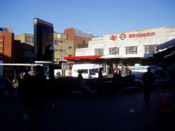 Outside the main entrance to Wimbledon station (December 2008)