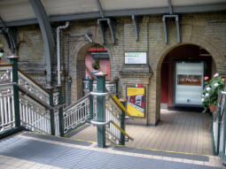 Looking towards the northbound platform from by the ticket hall