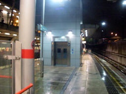 The lift from the DLR Stratford International branch platforms