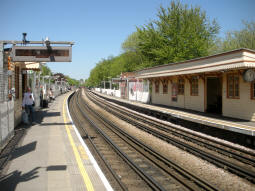 The platforms from the westbound