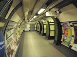 Fuzzy picture looking back towards the lifts at deep level (June 2009)
