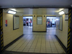 Entrance from the subway system