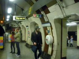 Exits from the eastbound platform