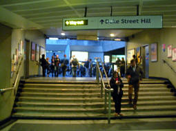 Duke Street Hill exit from the ticket hall under the National Rail station