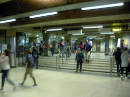 The Underground ticket hall at the railway station