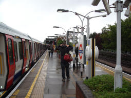 Platforms, with waiting northbound train