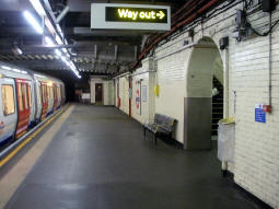 Westbound platform