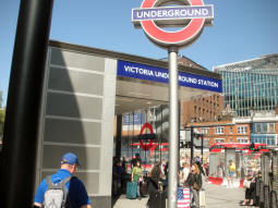 An entrance adjacent to the National Rail station